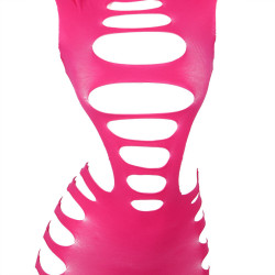 Subblime - 952273 Robe Résille Élastique Manches Longues Rose Taille Unique